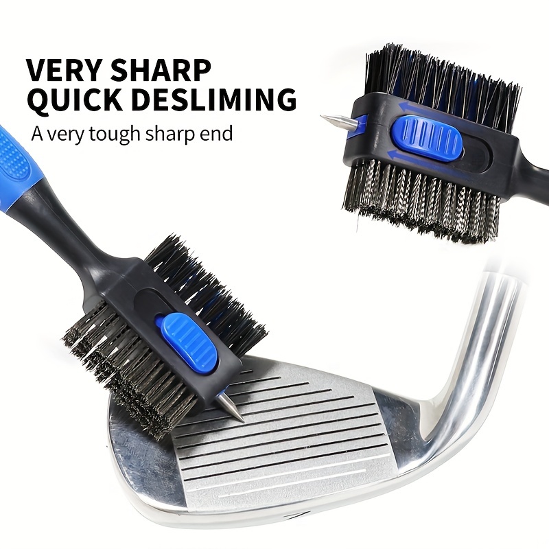 Golf Equipment Junior - Sikat Pembersih Klub Golf Dua Sisi,