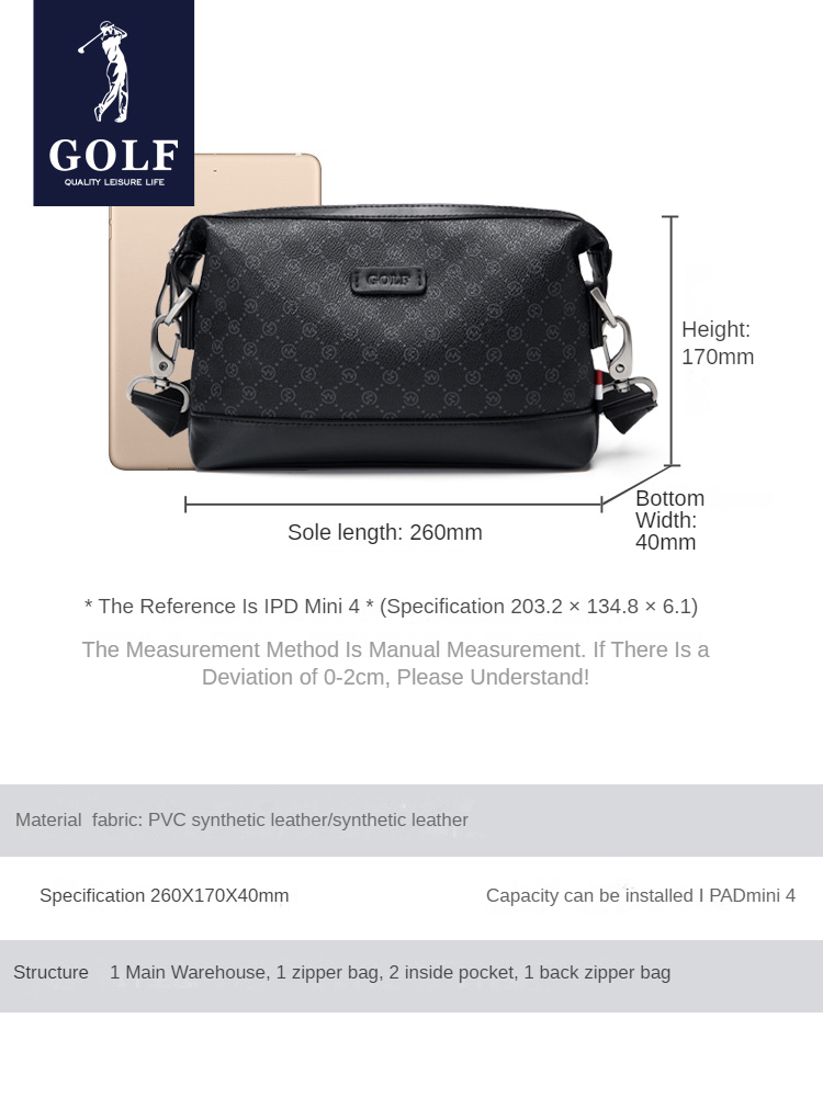 Tas bahu tunggal untuk pria, t - Golf Equipment Stores ulasan dan harga